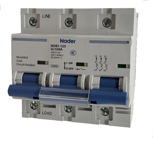 Circuit Breaker Nader NDB1-125 3 Pole 100A